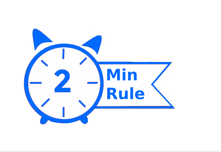 How to use the 2 minute rule to overcome procrastination